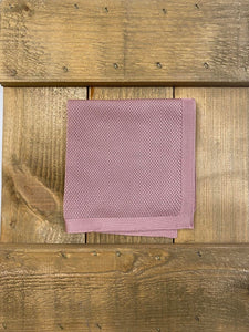 Dusky Pink Knitted Pocket Square