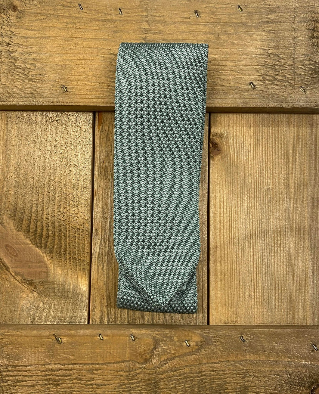 Sage Green Knitted Tie