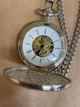 Load image into Gallery viewer, Hand Wound Silver Pocket Watch
