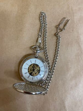 Load image into Gallery viewer, Hand Wound Silver Pocket Watch
