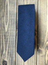 Load image into Gallery viewer, Navy Cotton Tie
