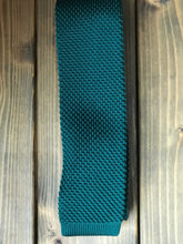 Load image into Gallery viewer, Racing Green Knitted Tie
