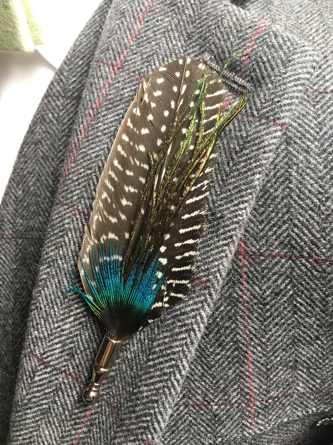 Pheasant Feather Lapel Pin