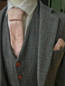 Pale Pink Wool Tie