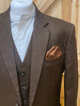 Load image into Gallery viewer, Mocha Brown Linen Jacket
