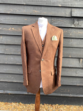 Load image into Gallery viewer, Mocha Brown Linen Jacket

