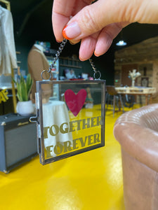 Together Forever Glass Mini Frame