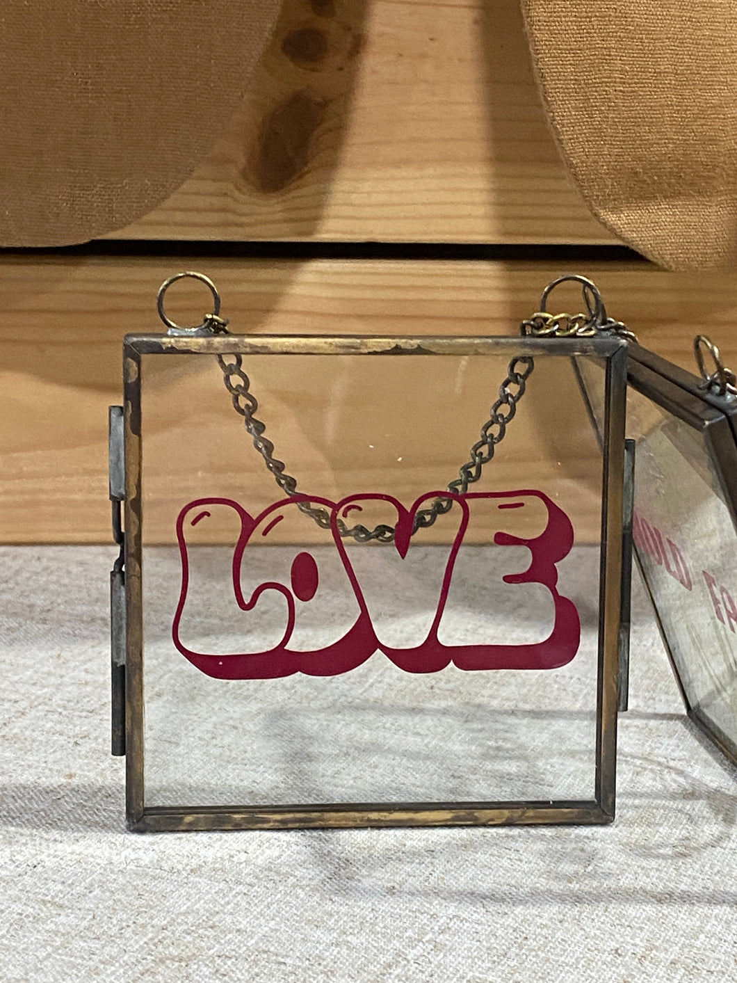 Love Bubble Glass Mini Frame