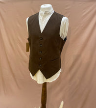 Load image into Gallery viewer, Mocha Brown Linen Waistcoat
