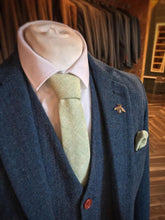 Load image into Gallery viewer, Pale Green Wool Pocket Square
