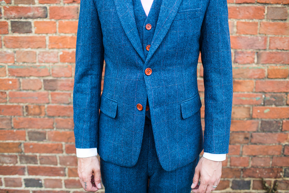 Southwold Blue Wool Blazer – The Vintage Suit Hire Company