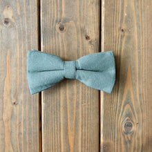 Load image into Gallery viewer, Olive Cotton Bow Tie
