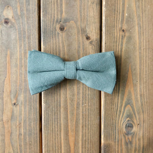 Olive Cotton Bow Tie