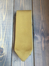 Load image into Gallery viewer, Mustard Yellow Knitted Tie
