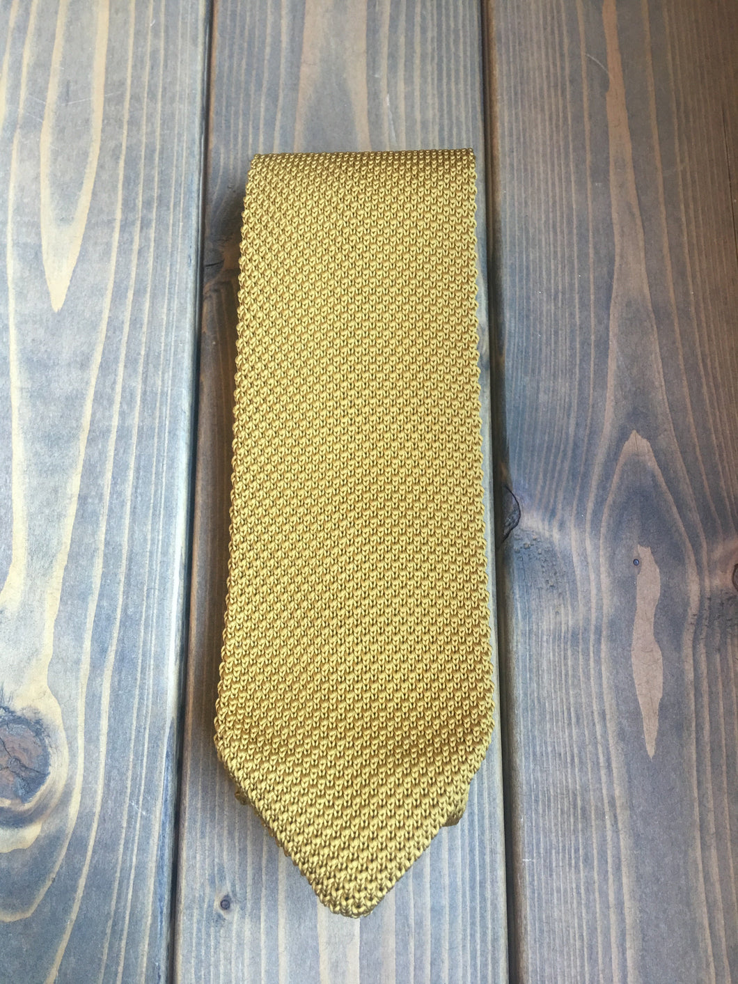 Mustard Yellow Knitted Tie