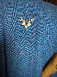 Gold Stag Lapel Pin