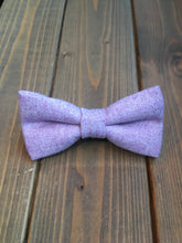 Load image into Gallery viewer, Lilac Wool Bow Tie
